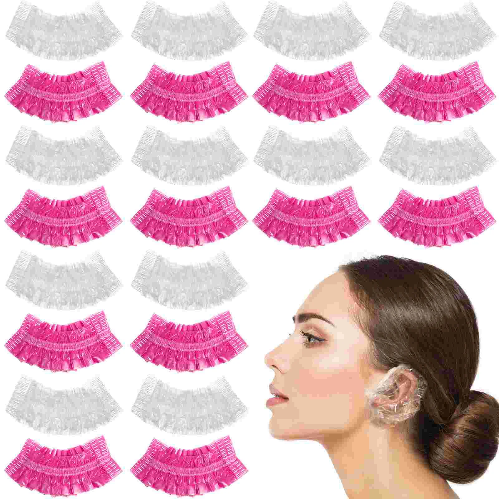 

200 Pcs Disposable Ear Protectors Ear Covers Ear Shower Caps for Daily Shower Hair Dye