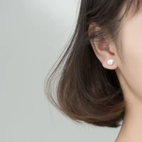 baroque pearl earrings womens fashion irregular temperament s925 silver needle earrings womens accessoires