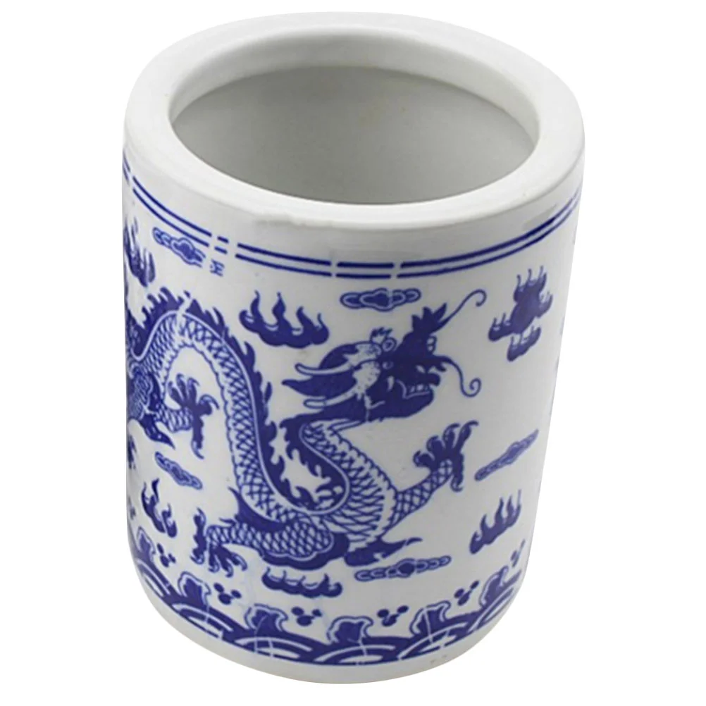 

Desk Pen Holder Pencils Kids Makeup Brush Holders Stationary Office Container Bamboo Cup Organizer