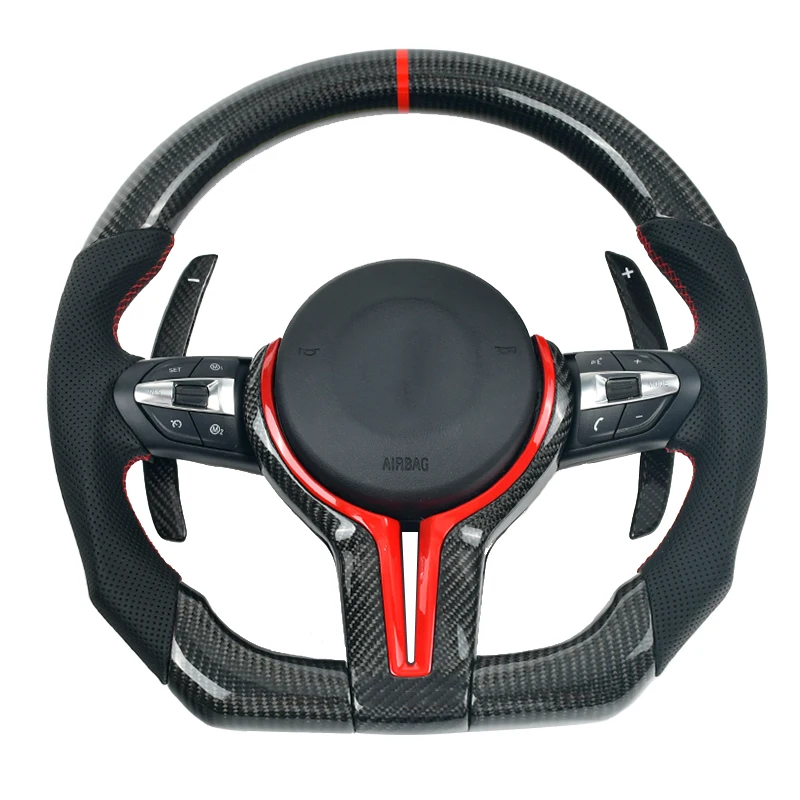 

Лидер продаж, рулевое колесо из углеродного волокна под заказ, подходит для Bmw M5 M3 F10 F30, Автомобильное рулевое колесо
