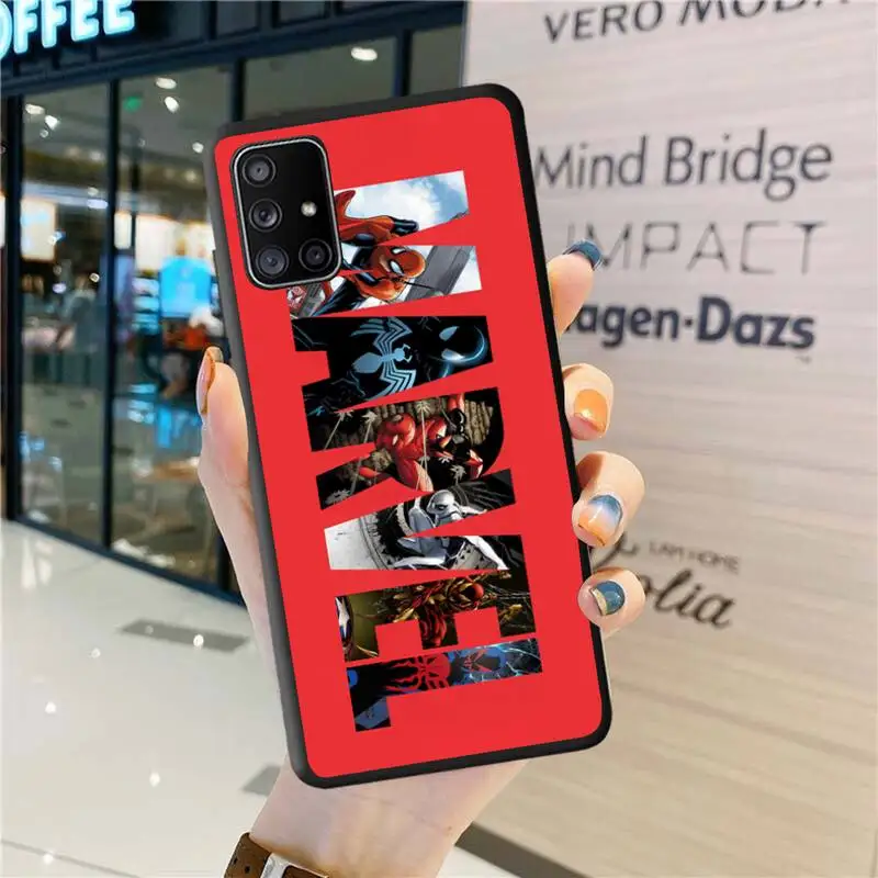 Marvel Logo Avengers Heros Phone Case For Samsung Galaxy A52 A21S A02S A12 A31 A81 A10 A30 A32 A50 A80 A71 A51 5G