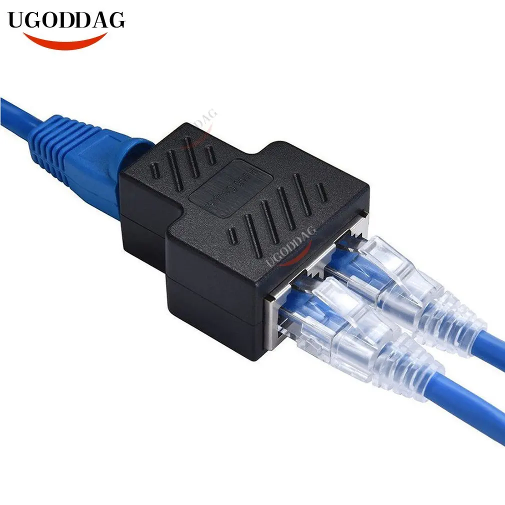 Практичный Разветвитель RJ45 переходник порт CAT5/6 LAN Ethernet-кабель высокая