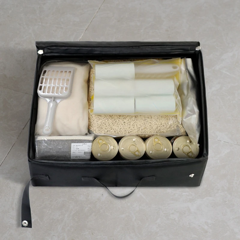 Портативный ящик для кошачьего туалета с крышкой герметичный складной отлично