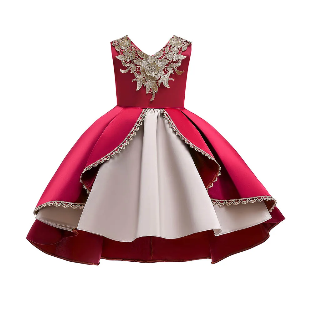 

Toddler Girl Vestidos Clothes 2022 Summer New Girls Vest Princess Dress Embroidered Dresses Party Dress Tutu Performance Dress
