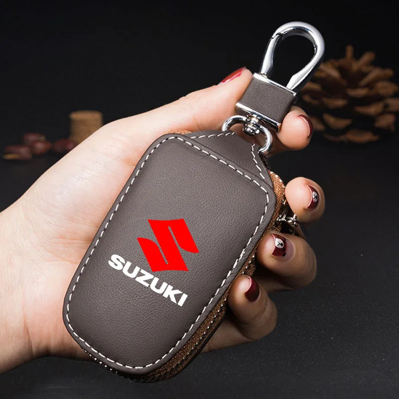 

Чехол для ключей от машины, кошельки, автомобильная универсальная сумка для ключей с дистанционным управлением для Suzuki Grand Vitara ALTO Ciaz IGNIS Jimny Samurai, аксессуары