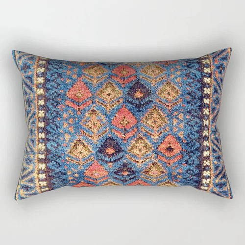 

Бархатный чехол для подушки, геометрический принт