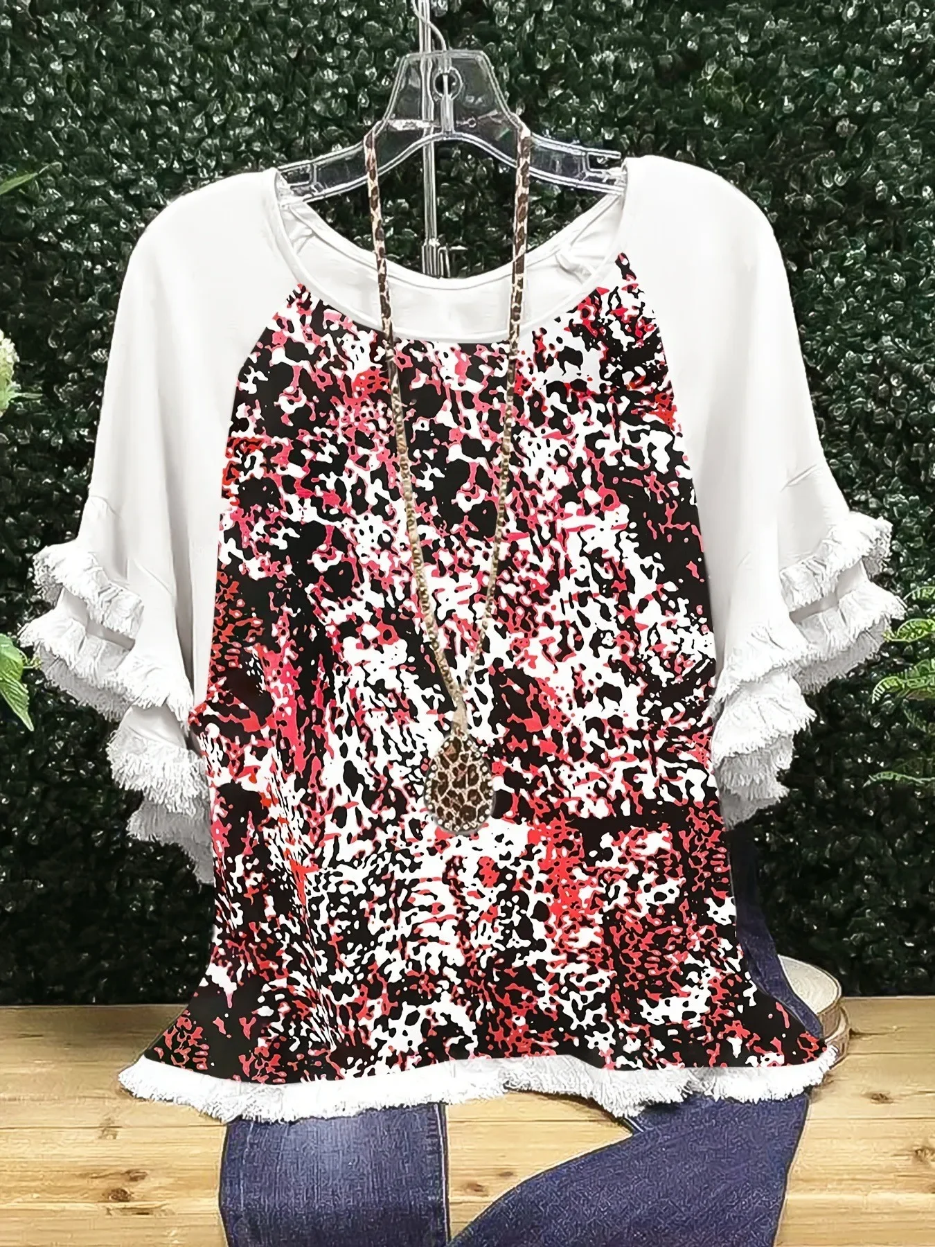 2025 Лидер продаж Новое поступление лета кружевные рукава с рюшами и круглым