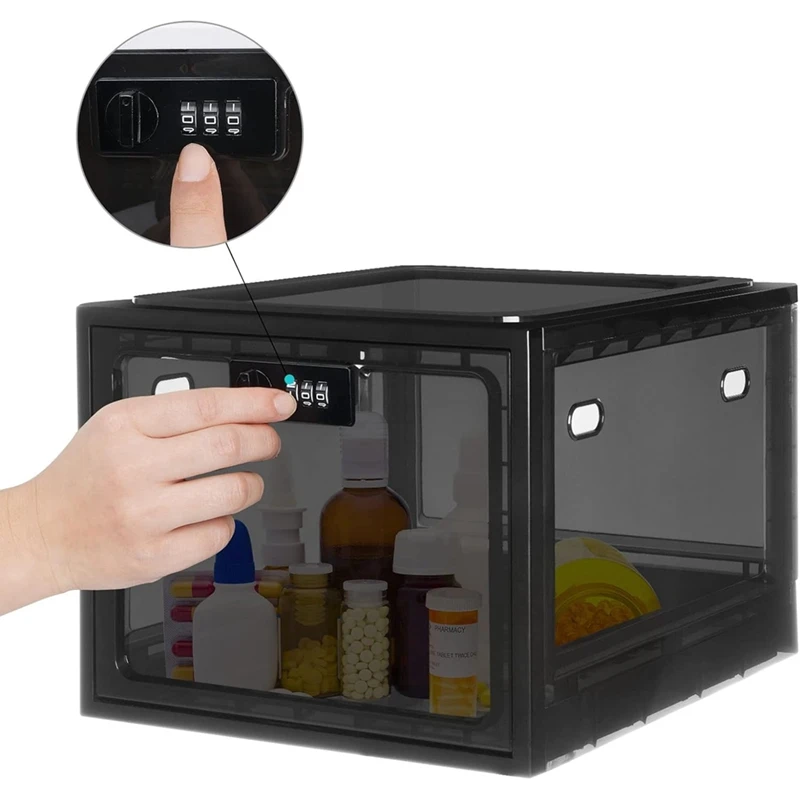 Коробка медицинская с замком коробка для сотового телефона держатель