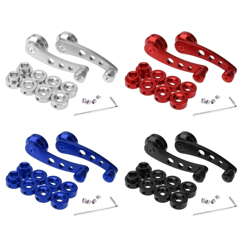 

2Pcs Universal Billet Aluminum Window Crank Handle Winder Truck Pickup Door Tool K0AF