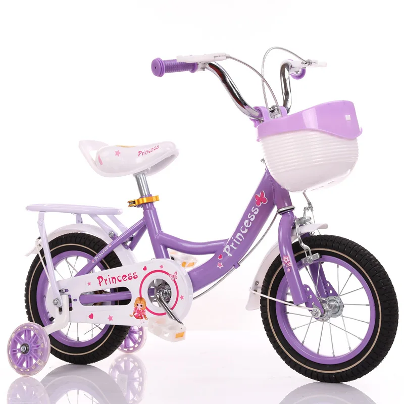 Children's Bicycle Girl Stroller Girl Bicycle 2-5-6-9 Years Old Princess Bicycle Children's Toy Girl