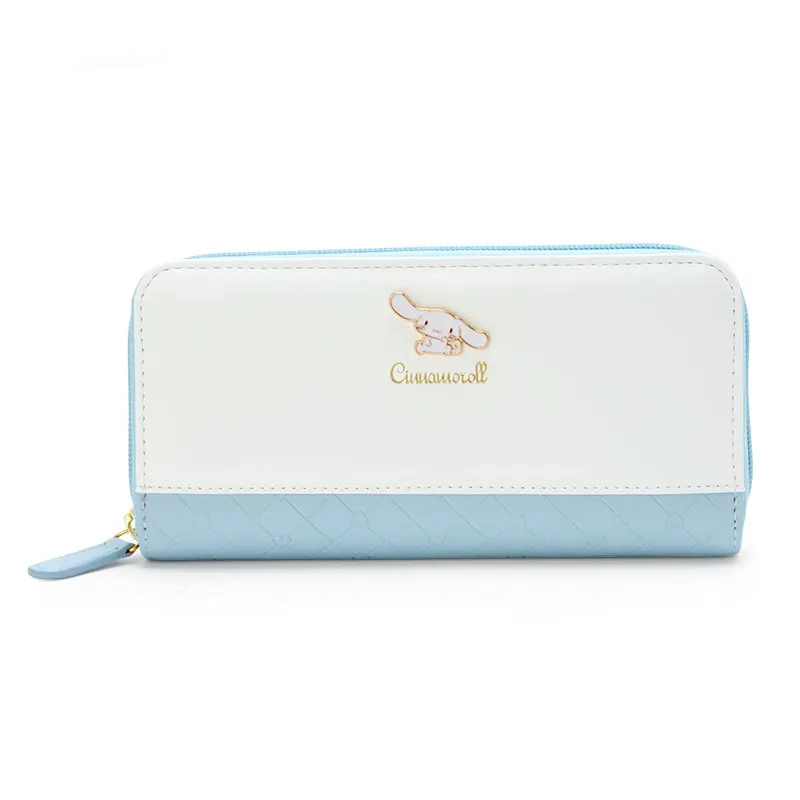 

Fashion PU Leather Wallet Purse Women Long Wallet Cinnamoroll Pouch Handbag For Women Coin Purse Zipper Card Holders Clutch
