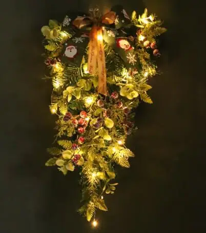 

Wreath Centerpiece 2022 New Christmas Wreath Upside Down Tree Decorations Christmas Ball Decorations Modern Advent Wreath Metal