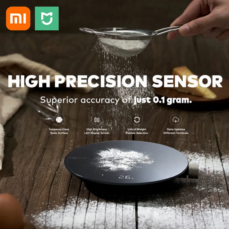 

Xiaomi Mijia HOTO Smart Kitchen Scale APP Electronic Scale Mechanical Scale Food Weighing Measuring Tool LED Digital Display 1g