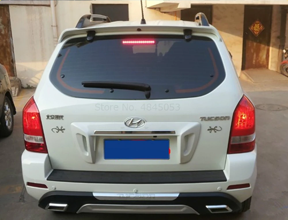 

Спойлер для Hyundai Tucson, новый дизайн от 2006 до 2013 года, спойлер из АБС-пластика и углеродного волокна, задний спойлер, крыло, комплект для тюнинга автомобиля
