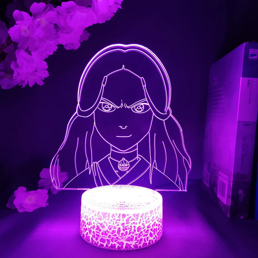 

Katara 3D Anime Lamp The Last Airbender Figure for Home Decor Birthday Gift Led Night Light Avatar Room Decor Light Katara