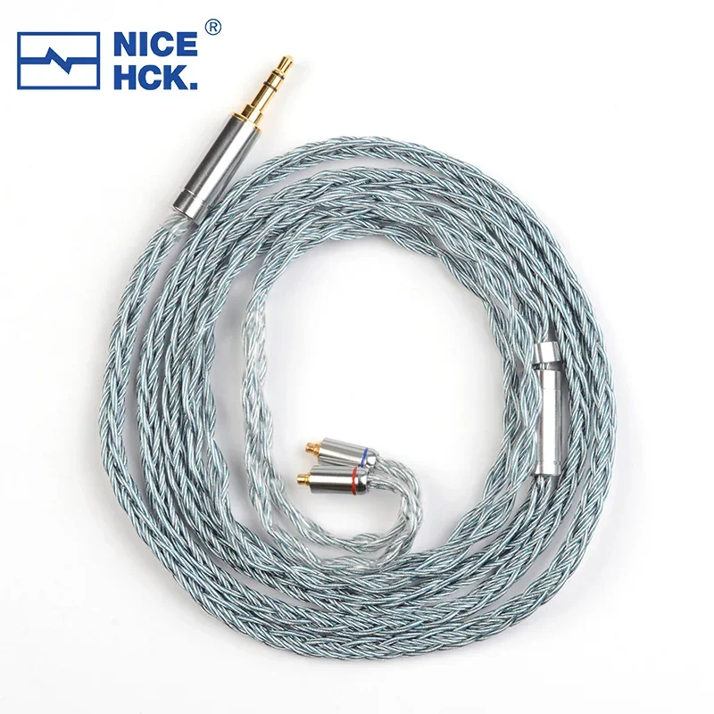NiceHCK BlueCat HIFI аудиофил кабель 2% посеребренный серебристый медный сплав