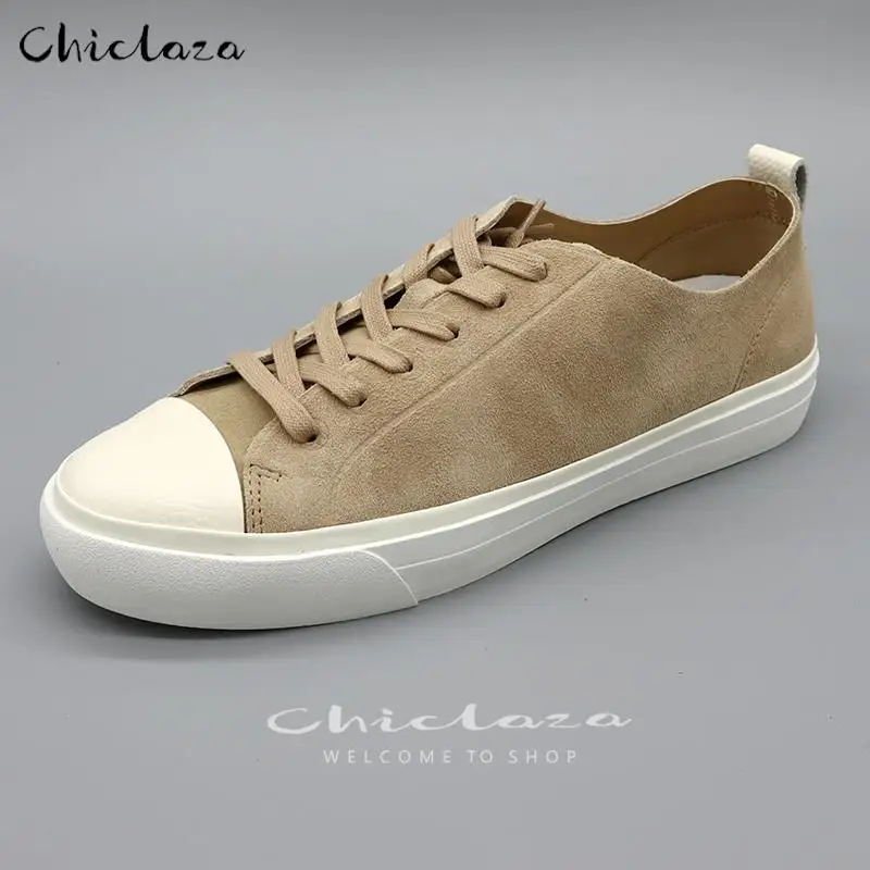 

2022 Spring Autumn Women Fashion England Vintage Soft Cowhide Vulcanized Shoes Casual Lacing Canvas Shoe Female Sneakers