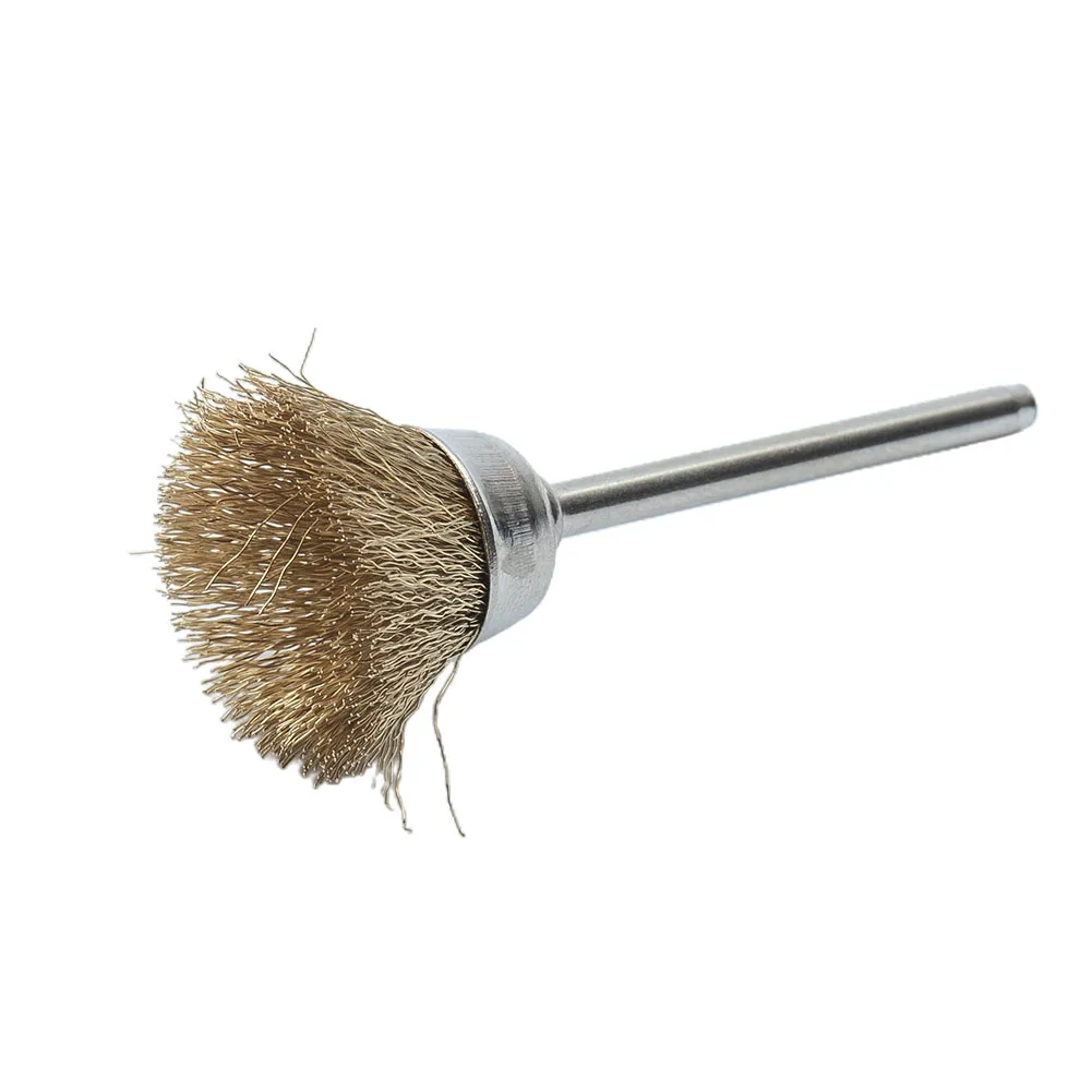 

6pcs/Set Wire Brushes Kit Bowl Type 15mm Straight Type 8mm T Type 22mm Metal Rust Removal Brush Set Tools Brush