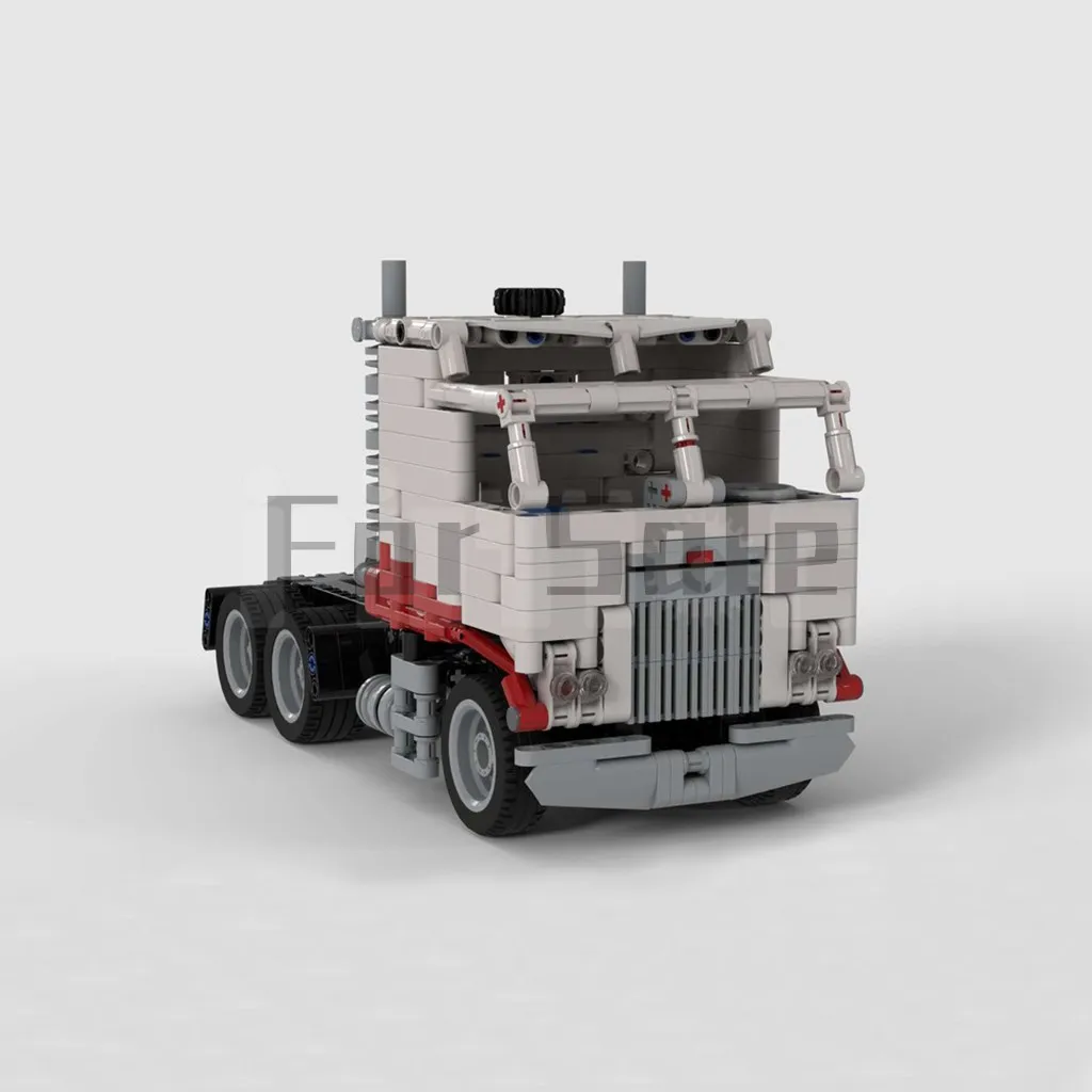 

MOC-30068 Kenworth K100 Truck by TSmarf Building Block Model Spliced Toy Puzzle Kids Gift