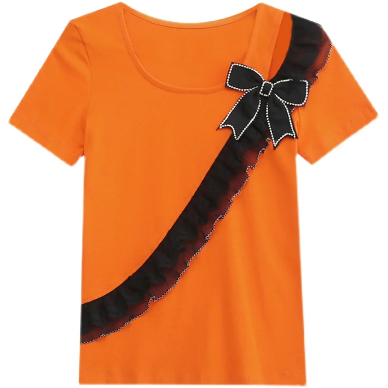 Новинка 2022 летняя женская футболка с коротким рукавом модные повседневные