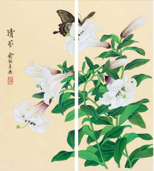 

Декоративный принт лилии в китайском стиле MT0097, художественный холст, плакат для гостиной, Декор, домашняя Настенная картина