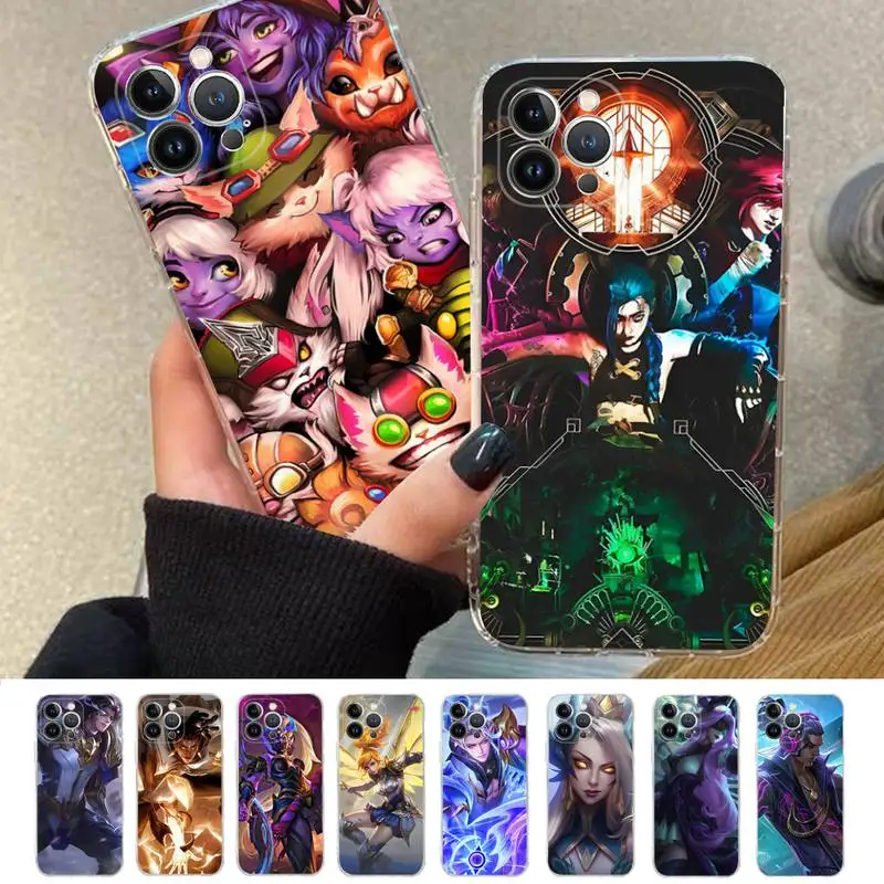 

L-League of L-Legends Phone Case For iPhone 14 11 12 13 Mini Pro XS Max Cover 6 7 8 Plus X XR SE 2020 Funda Shell