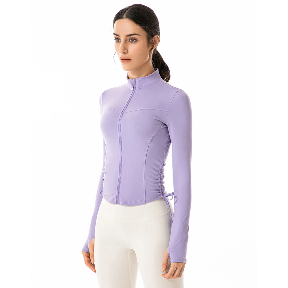 Боковой эластичный шнур для облегающей спортивной куртки с длинным рукавом