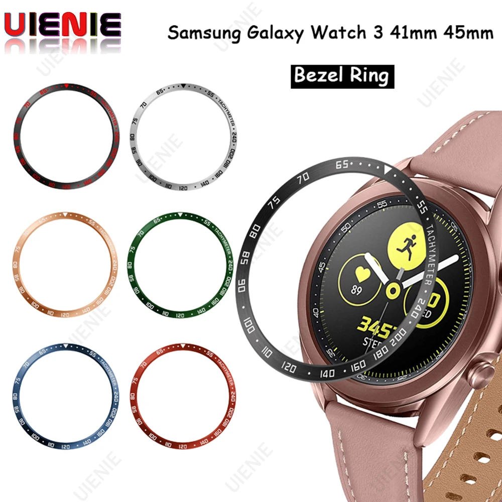 

Bezel Ring Stainless Steel Cover For Samsung Galaxy watch 3 41mm 45mm Case Protection Metal Case Frame Speed Protector Shell New