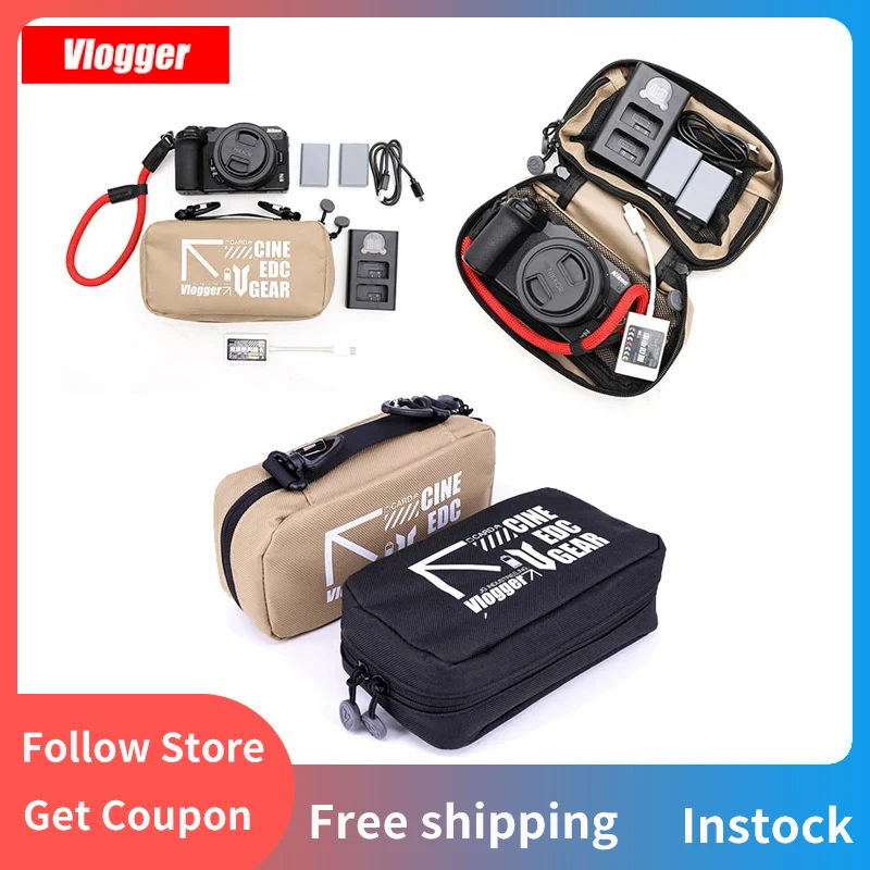 

VLOGGER Carry Bag for Cameras Battery Charger 5 Inch Monitor SLR Micro Lens Portable Photographer Storage Bag