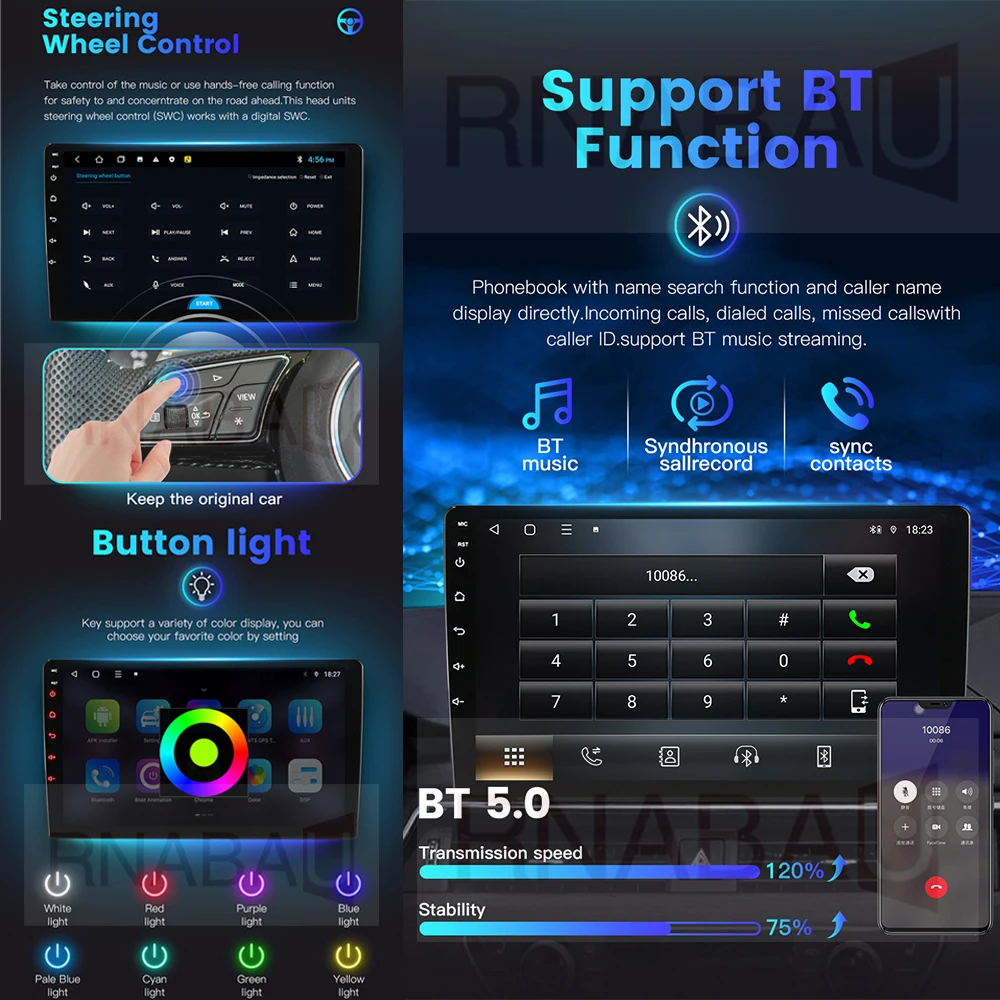 Автомагнитола для автомобиля Holden Android 13 с GPS мультимедийным видеоплеером 2din Chevrolet