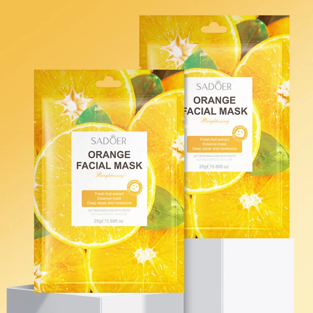 

Fruit Sheet Mask 5 Pieces Hydrating Moisturizing Rejuvenating Emollient Foreign Trade Skin Care Products