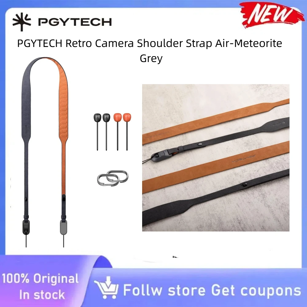Фото Ремешок для камеры PGYTECH Meteorite Grey, экологичный и безопасный для кожи, для Sony A6400 ZV-E10 №1