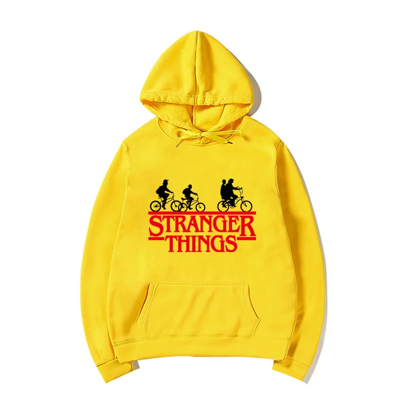 

Мужская толстовка с капюшоном и принтом «очень странные дела»