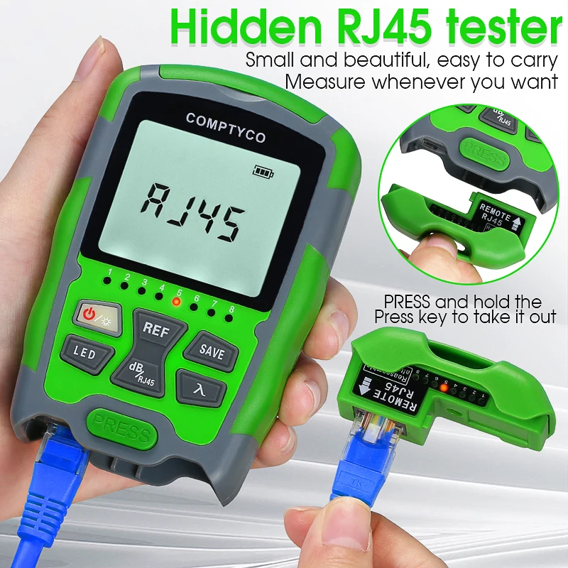 Mini Fiber Optical Power Meter AUA-MC5/MC7 Fiber Optical Cable Tester -70+10dbm or -50+26dbm