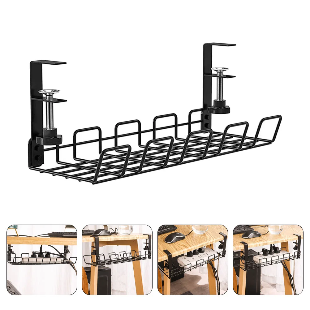 

Cable Deskmanagement Wire Organizer Tray Rack Storage Cord Basket Shelf Table Holder Metalorganizers Supply Board Cabinet Home