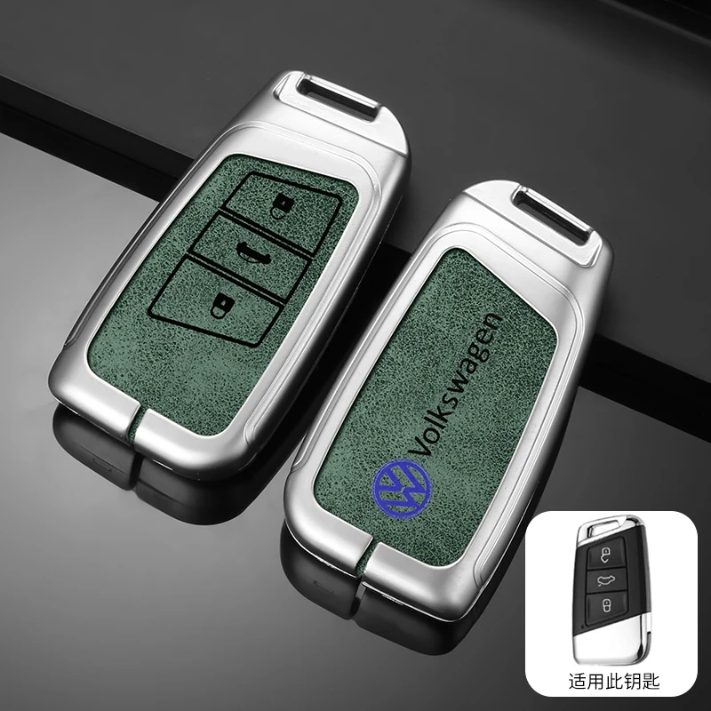 

Кожаный чехол для дистанционного ключа из цинкового сплава для VW Volkswagen Passat B8 Magotan, защитный брелок без ключа, автоаксессуары