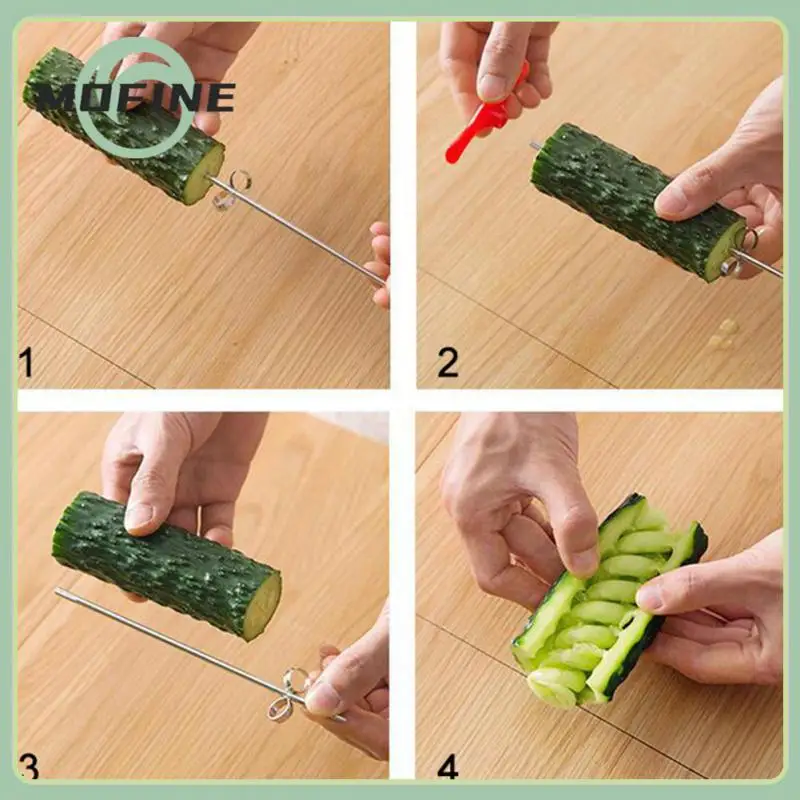 

2/4/6PCS Potato Carrot Cucumber Spiral Cutter Making Twist Shredder Grater Roller Vegetable Slicer Vegetables Spiral Knife