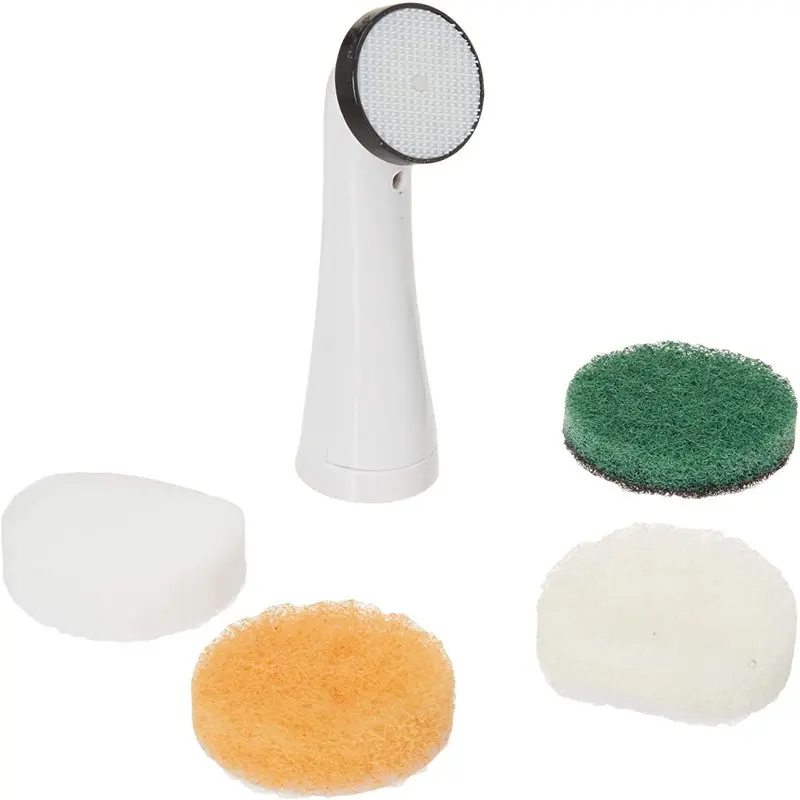 

Scrubber with 4 Replaceable Brush Attachment Heads