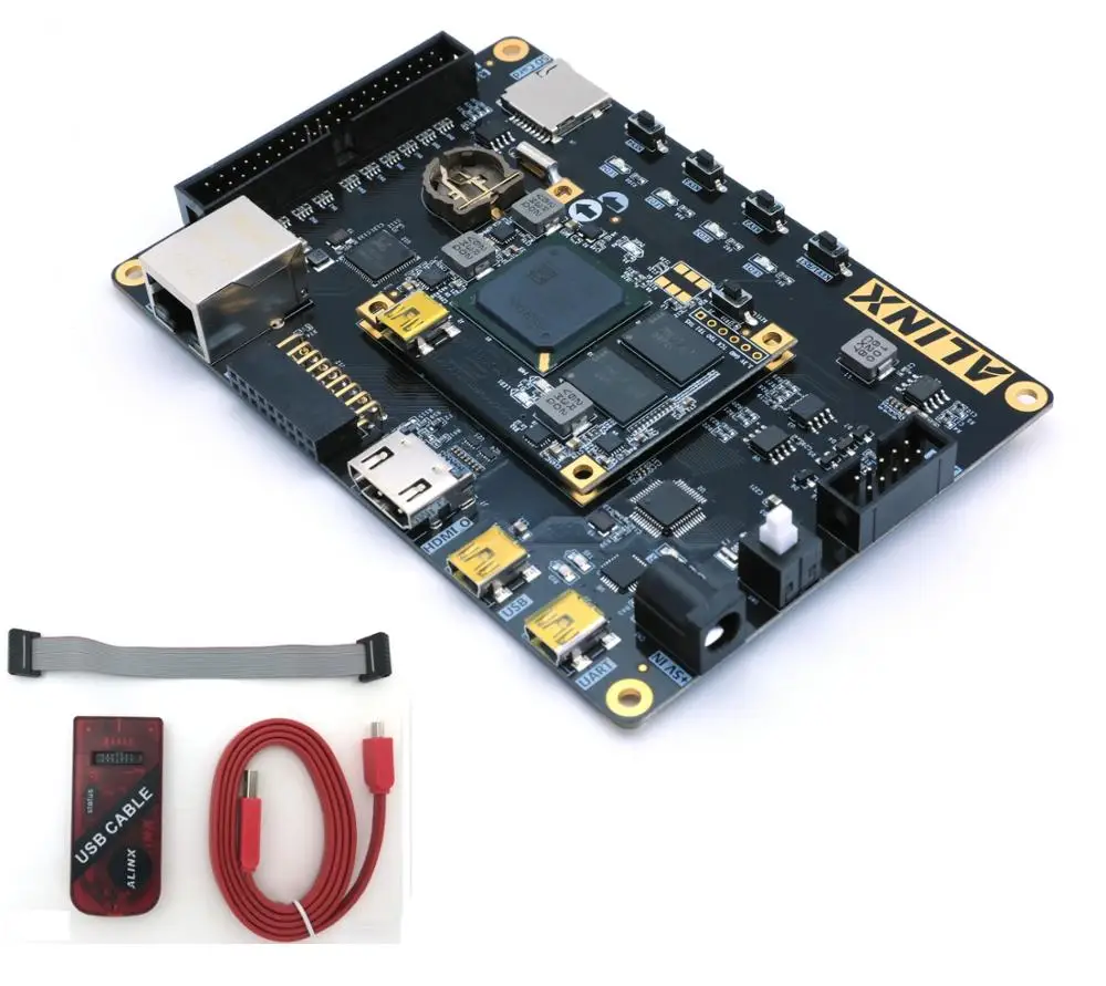 

XILINX Spartan-7 XC7S50 FPGA Development Board ALINX Brand Evaluation board VIVADO (Board + JTAG Program Downloader )