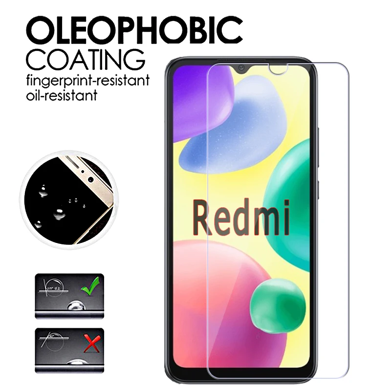 2-1 шт. закаленное стекло для Xiaomi Redmi 10 10A 10C 9i 9C 9t 9a 9at 9 Prime Защитная пленка экрана на A