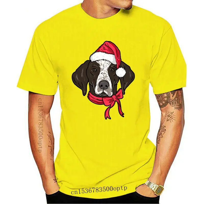 

Camiseta de algodón con estampado de S-5xl para hombre y mujer, Camisa de algodón con estampado de perro, sombrero corto alemán