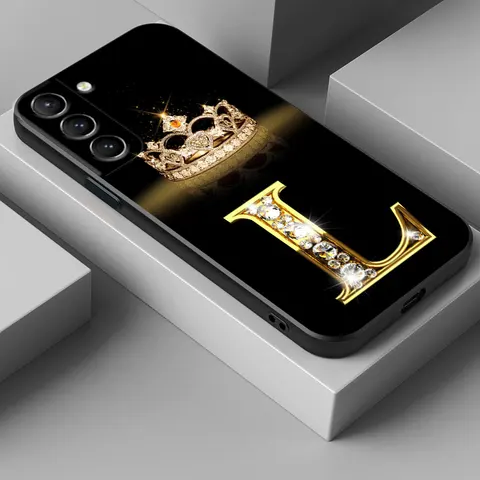 Чехол Letter M L E T K J I U S25 Ultra для Samsung Galaxy S25 S24 S23 S20 S21 FE S22 Ultra S10 S24 Plus 5G, мягкий чехол для телефона