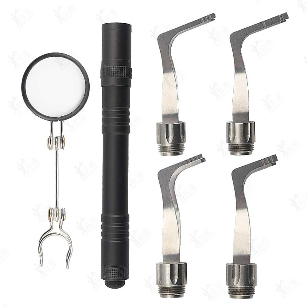 

Набор оптоволоконных патронов HUK с увеличительным стеклом, слесарный инструмент из нержавеющей стали