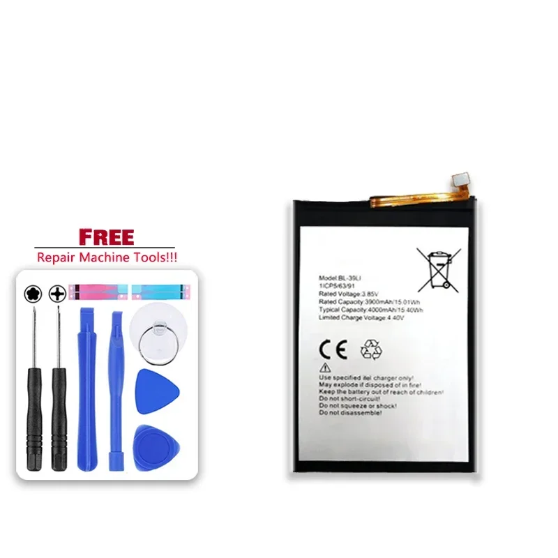Сменный аккумулятор емкостью 4000 мАч новый BL-39LI для Itel A56 A56Pro Tecno Pop4 (BC2) гарантия на