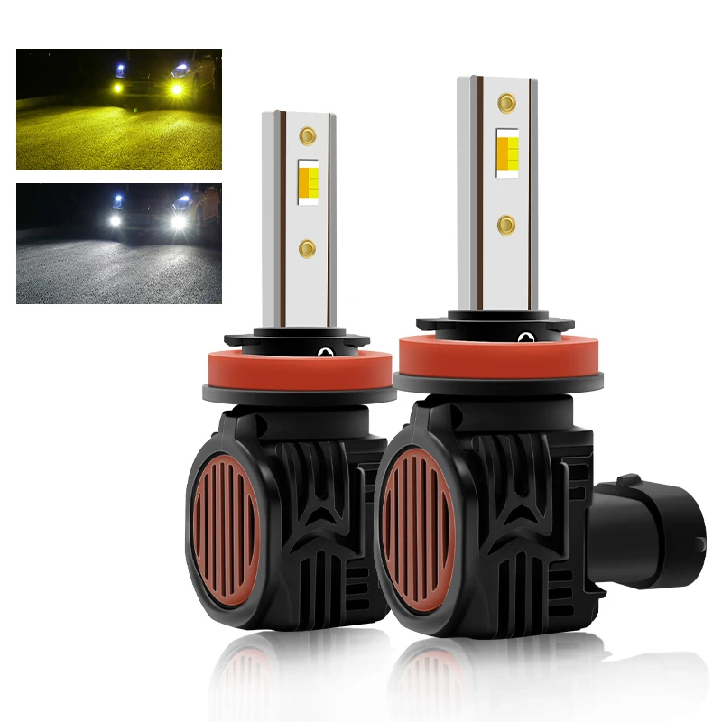

Night knight 2Pcs Canbus H11 LED Yellow White H7 H8 Fog Lights 9005 9006 HB3 HB4 Led Bulb Car Driving Lamp For Cars Trucks 12V