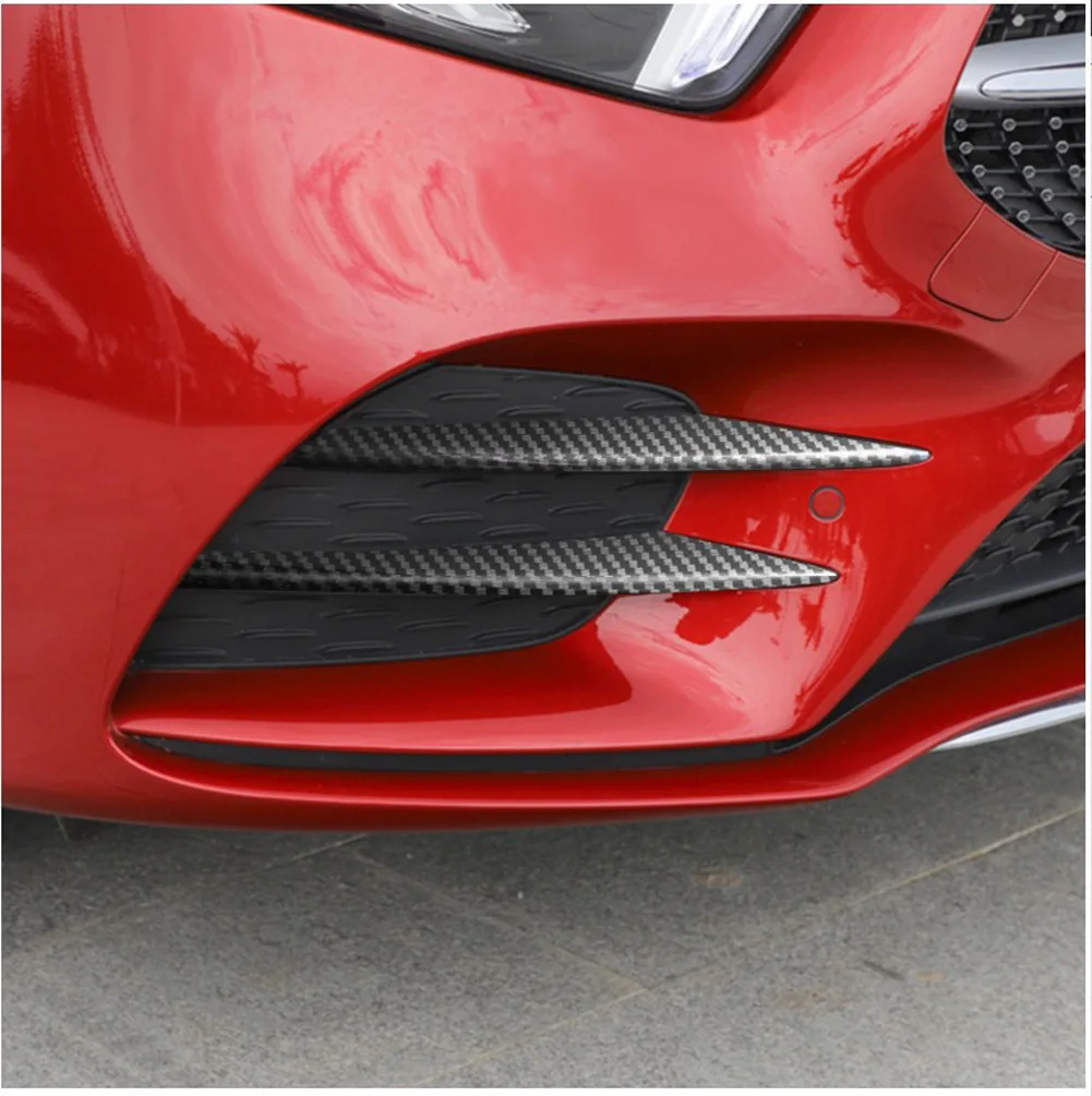 

4PCS ABS Chrome For Mercedes Benz A Class W177 A180 A200 2019+ Car Styling Accessories Front Fog Lamp Strips Trim Cover Sticker