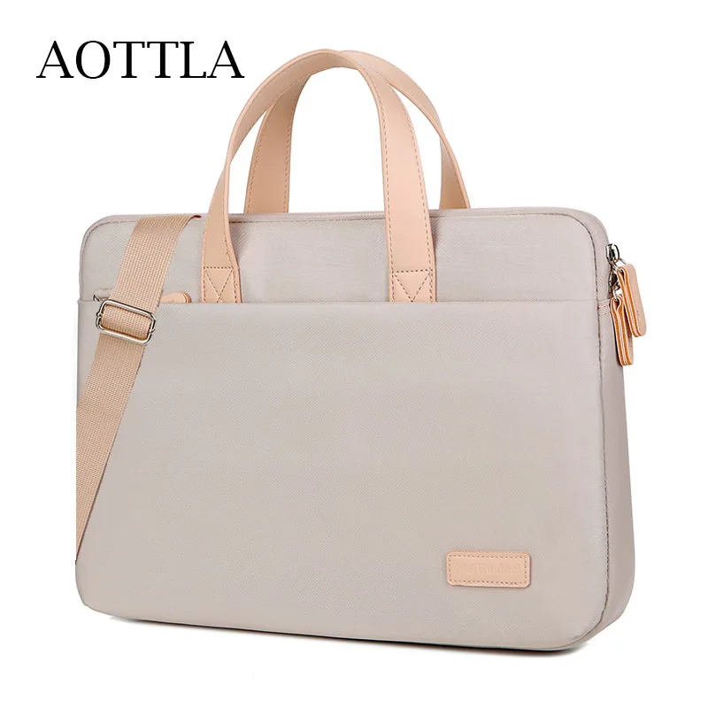 

AOTTLA Multifunction Men Handbag Good Quality Women's Shoulder Bag Business Laptop Bag Solid Color Crossbody Bag Men's Briefcase