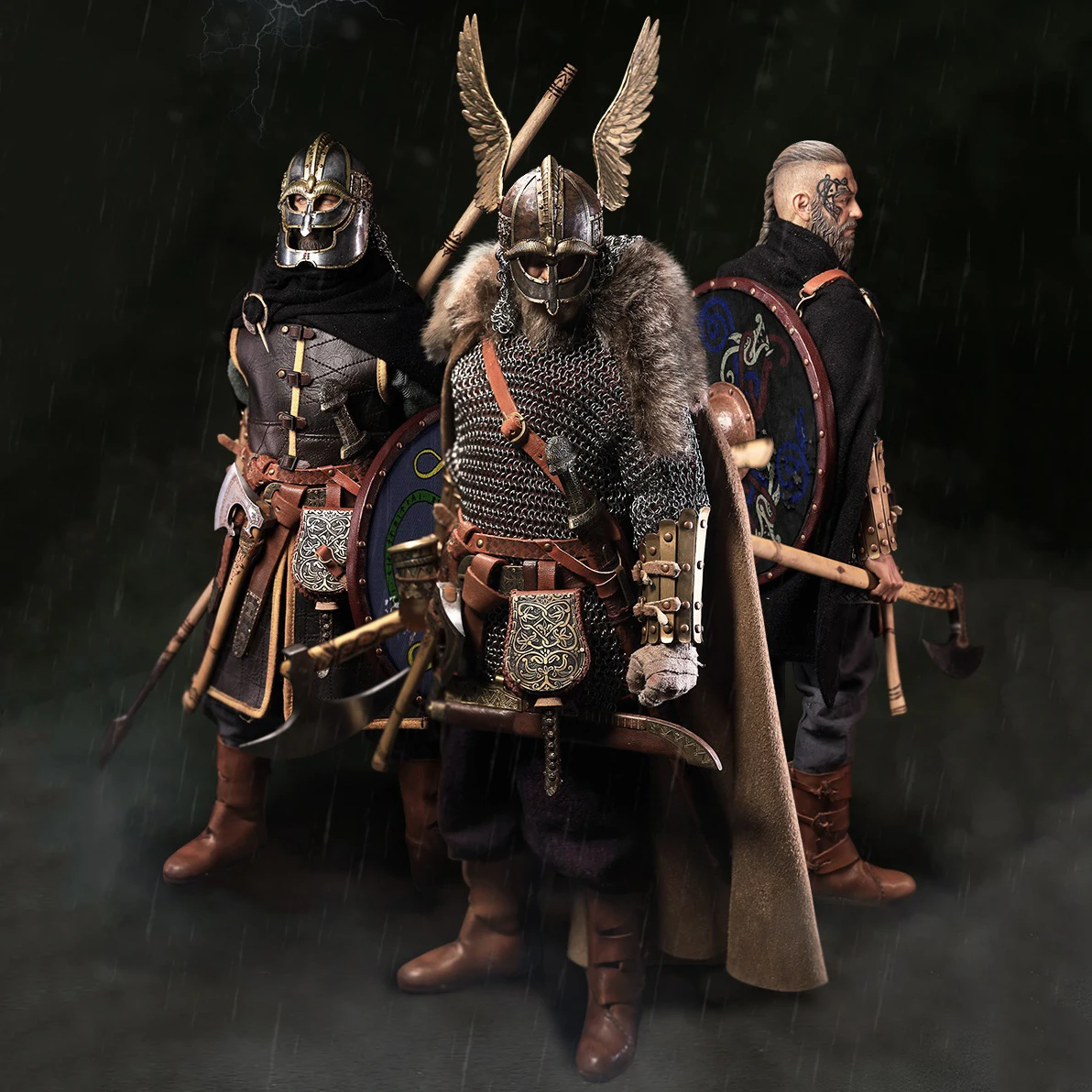 

1/6 COOMODEL EL001 EL002 EL003 Viking Conquerors Warrior Berserker Feudal King Action Figure 12'' Male Soldier Full Set Toy