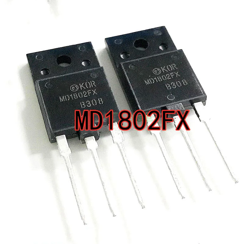 5 шт./лот MD1802FX MD1802 TO-3PF NPN транзистор, линейная трубка 1500 В 10 А, новая модель