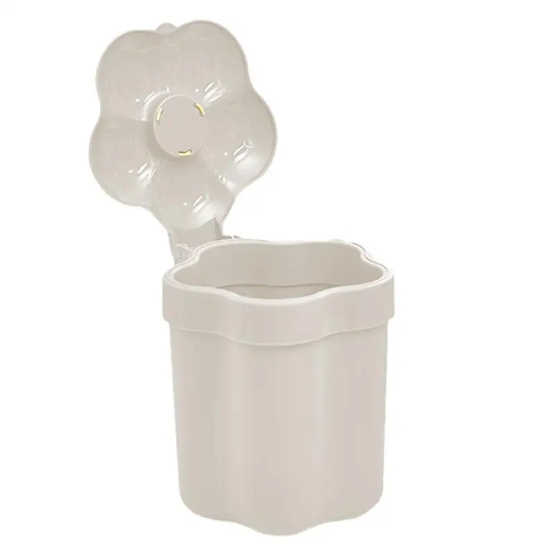 Настольная корзина для мусора маленькая настольная с крышкой ванной комнаты